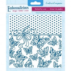 Embossalicious 6 x 6'' Embossing Folder - Butterfly Love.