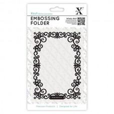 Xcut A6 Embossing Folder - Floral Frame.