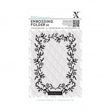 Xcut A6 Embossing Folder - Foliage Frame.