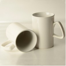 10oz White Mug with Curled Top - Box of 36pcs
