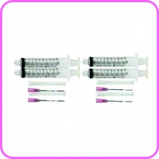 Pack of 4 x 10ml syringes and small needles