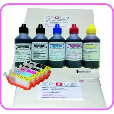 Edible Printer Refillable Cartridge Accessory Kit for Canon PGI-525 with Icing & Wafer Papers.