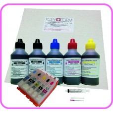 Edible Printer Refillable Cartridge Accessory Kit for Canon PGI-570 with Icing Sheets.