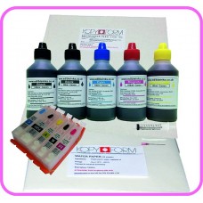 Edible Printer Refillable Cartridge Accessory Kit for Canon PGI-550 with Icing & Wafer Papers.