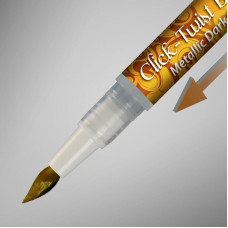 The Click-Twist Food Paint Brush - Metallic Dark Gold - 2ml