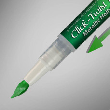 The Click-Twist Food Paint Brush - Metallic Holly Green - 2ml