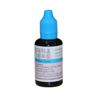 30ml Bottle of Cyan Edible Ink for Canon Printers.