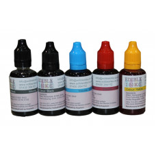 150ml Bottled Edible Ink for Canon Printers - 5 x 30ml Set of CMYKK.