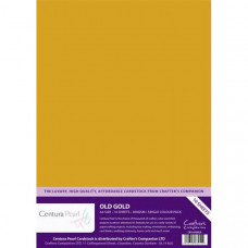 Centura Pearl, 10 Sheets of Old Gold Single Side 300gsm Printable A4 Card