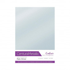 Centura Metallic A4 Printable 310gsm Printable Card Pack - Pale Silver 10 sheets